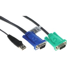 ATEN Кабель 2L-5203U VGA (m) VGA (m) 3м черный