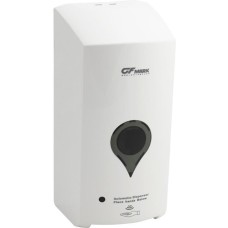 GFmark - Дозатор СЕНСОРНЫЙ, ДЕЗИНФЕКЦИЯ, пластик АБС, БЕЛЫЙ, большой, с окошком капля, 1000 мл 715