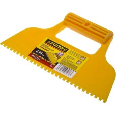 STAYER 230 мм, зубчатый 4 х 4 мм, пластмассовый, малярный шпатель (1022-4)
