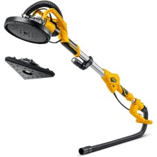 STEHER d225 мм, 800 Вт, сменные основания, подсветка, шлифовальная машина для стен (жираф) (DWC-800)