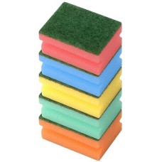 MULTIDOM Губка хозяйственная. Набор 5шт. Размер 8,2х6х3,8 см ПМ62-64