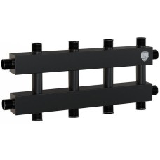 Сантехническая арматура ROYAL THERMO Коллектор на 4-5 выходов (вверх-вниз), Ду 25 с кронштейнами