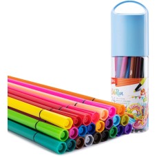 DELI Фломастеры EC156-24 ColoRun 24цв. пластиковая туба