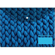 SILWERHOF Конверт на кнопке FABRIC A4 пластик 0.25мм