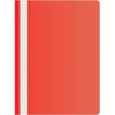 SILWERHOF Папка-скоросшиватель SE-PSE20/RED A4 прозрач.верх.лист пластик красный 0.11/0.13