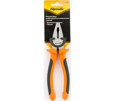 Плоскогубцы SPARTA Плоскогубцы, Comfort, 180 мм, комбинированные шлифованные, двухкомпонентные рукоятки 16968