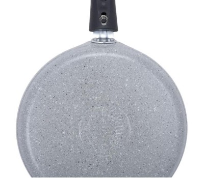 Сковорода KUKMARA сбмс220-1а блинница Светлый мрамор 22 см. съем. ручка