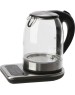 Чайник KITFORT КТ-657 нержавеющая сталь/черный (стекло)