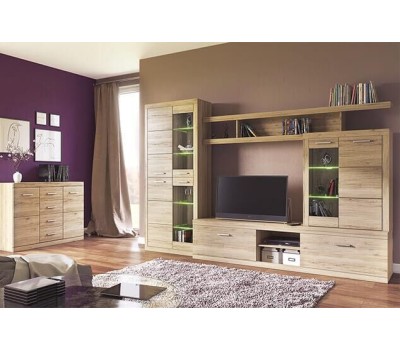 Тумба АНРЭКС OSKAR Тумба RTV 2S2NB, цвет дуб Санремо