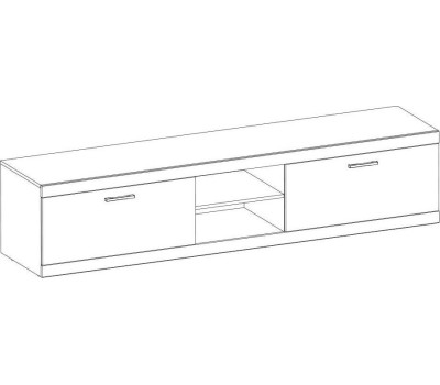 Тумба АНРЭКС OSKAR Тумба RTV 2S2NB, цвет дуб Санремо