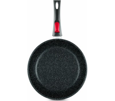 Сковорода НЕВА МЕТАЛЛ ПОСУДА L18024i а/пр литая 24см съемн/руч индукция Гранит 550000524