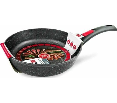 Сковорода НЕВА МЕТАЛЛ ПОСУДА L18024i а/пр литая 24см съемн/руч индукция Гранит 550000524