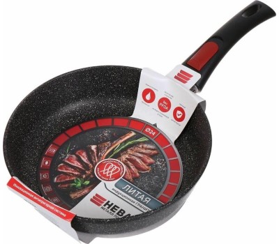 Сковорода НЕВА МЕТАЛЛ ПОСУДА L18024i а/пр литая 24см съемн/руч индукция Гранит 550000524