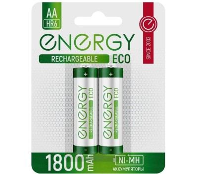 Аккумулятор ENERGY Аккумулятор Energy Eco NIMH-1800-HR6/2B (АА) 104988