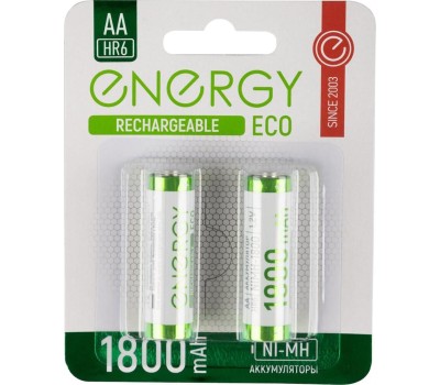 Аккумулятор ENERGY Аккумулятор Energy Eco NIMH-1800-HR6/2B (АА) 104988