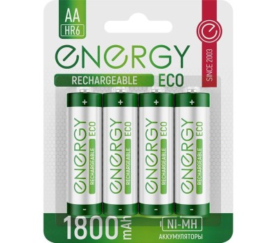 Аккумулятор ENERGY Аккумулятор Energy Eco NIMH-1800-HR6/2B (АА) 104988
