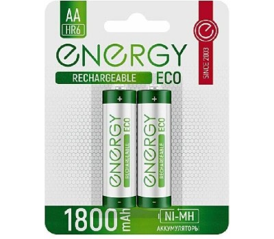 Аккумулятор ENERGY Аккумулятор Energy Eco NIMH-1800-HR6/2B (АА) 104988