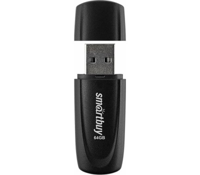USB-флэш SMARTBUY (SB064GB2SCK) UFD 2.0 064GB Scout Black черный