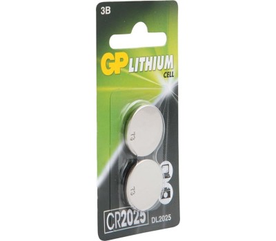 Литиевая батарейка GP (17038) CR2025-2CRU2 (CR2025)