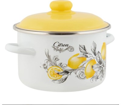 Кастрюля APPETITE 6RD181M CITRON эмал цил 3,0л