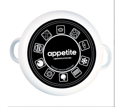Кастрюля APPETITE 6RD181M CITRON эмал цил 3,0л