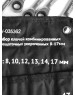 Набор ключей AV STEEL (AV-035362) 8-17мм 6 предм. в сумке
