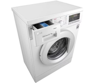 Стиральная машина LG F1296CDS0X (с сушкой) белый
