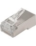 REXANT Разъем сетевой LAN на кабель екер 8Р8С (RJ-45), под обжим, в экране, 10шт.