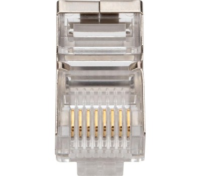 REXANT Разъем сетевой LAN на кабель екер 8Р8С (RJ-45), под обжим, в экране, 10шт.