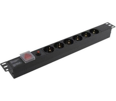 Exegate EX280830RUS Блок розеток ExeGate ServerPro PDU-19H605 Al-6S-C14-SW-O, 19