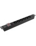 Exegate EX280830RUS Блок розеток ExeGate ServerPro PDU-19H605 Al-6S-C14-SW-O, 19