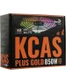 AEROCOOL Блок питания KCAS PLUS GOLD 850W ARGB, 850Вт, 120мм, черный, retail [kcas plus 850g]