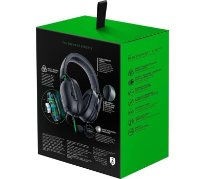 RAZER Гарнитура игровая Blackshark V2 X, для компьютера и игровых консолей, мониторные, проводные, черный [rz04-03240100-r3m1]