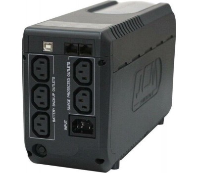 PowerCom Imperial IMD-625AP ИБП {Line-Interactive, 625VA / 375W, Tower, 5 xC13: 3 с резервным питанием + 2 с фильтрацией, LCD, USB} (507308)