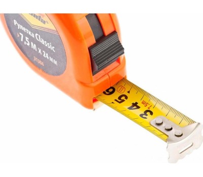 Рулетка SPARTA Рулетка Classic,7,5 м х 24 мм,пластиковый корпус 31304