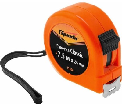 Рулетка SPARTA Рулетка Classic,7,5 м х 24 мм,пластиковый корпус 31304