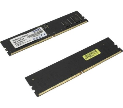Оперативная память PATRIOT Оперативная память Signature PSD516G4800K DDR5 - 2x 8ГБ 4800МГц, DIMM, Ret