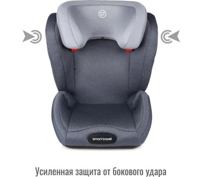 Автокресло детское SMART TRAVEL УУД Expert Fix гр.II/III, Blue