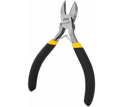 Бокорезы DELI Диагональные мини-бокорезы DL20025 125мм, прорезиненная двухкомпонентная ручка