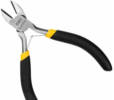 Бокорезы DELI Диагональные мини-бокорезы DL20025 125мм, прорезиненная двухкомпонентная ручка