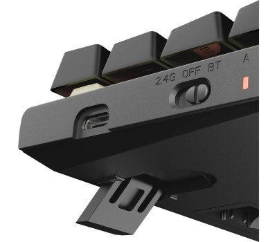 REDRAGON Клавиатура Ryze Pro, беспроводная, USB, Bluetooth/Радиоканал, механическая, черный [71394]