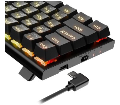 REDRAGON Клавиатура Ryze Pro, беспроводная, USB, Bluetooth/Радиоканал, механическая, черный [71394]