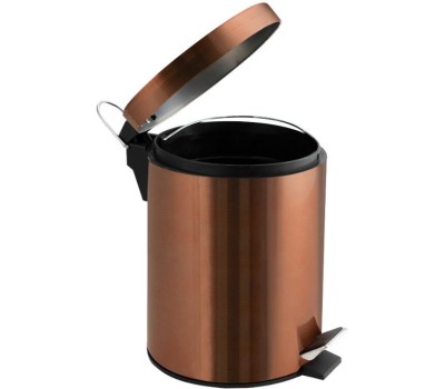 САНАКС - Ведро из нержавеющей стали, с педалью, круглое, 5 литров, цвет МЕДЬ. 105-М