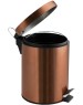 САНАКС - Ведро из нержавеющей стали, с педалью, круглое, 5 литров, цвет МЕДЬ. 105-М