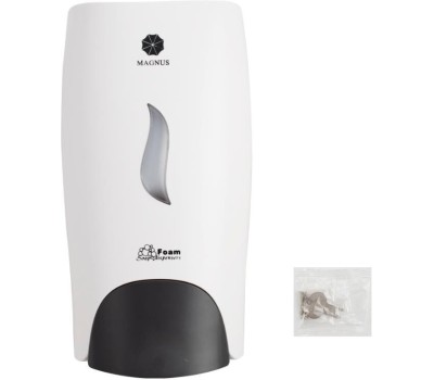 МАГНУС - Дозатор для ПЕНЫ, с регулировкой объёма подачи жидкости, пластик АБС, БЕЛЫЙ, 1000 мл, 690