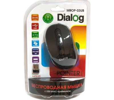 Мышь DIALOG MROP-03U черный