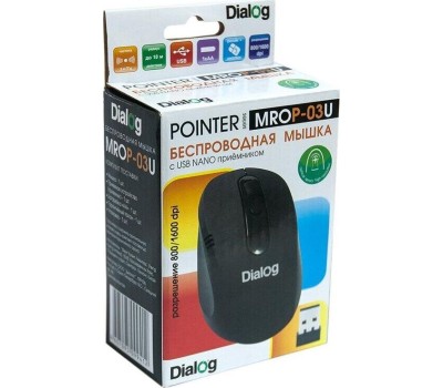 Мышь DIALOG MROP-03U черный