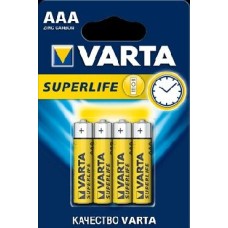 Элементы питания VARTA (02003101414) BL4 R03 SUPER LIFE HEAVY DUTY (2003) (2003113414)