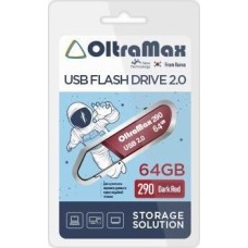 USB флэш-накопитель OLTRAMAX OM-64GB-290-Dark Red