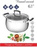КАСТРЮЛИ VENSAL 1518VS Кастрюля с крышкой Vensal Nouvel accord из нержавеющей стали 6,1л (24см)